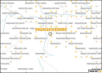 map of Phumĭ Dei Krâhâm