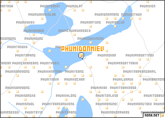 map of Phumĭ Don Miĕv