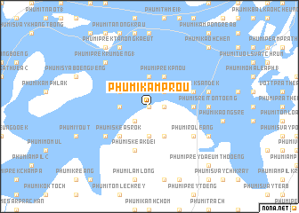 map of Phumĭ Kâmprŏu