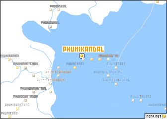 map of Phumĭ Kândal