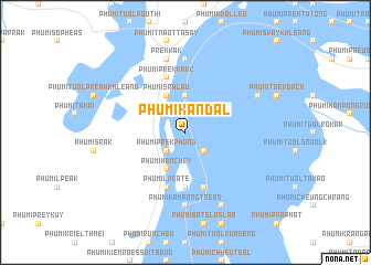 map of Phumĭ Kândal