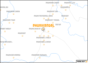 map of Phumĭ Kândal
