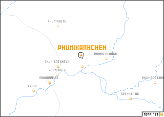 map of Phumĭ Kânhchéh