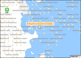 map of Phumĭ Kaôh Krâbei
