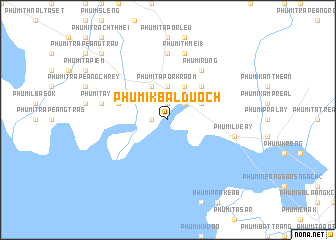 map of Phumĭ Kbal Duŏch