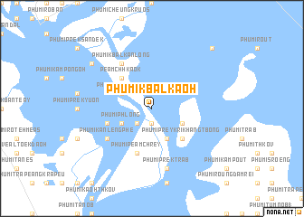 map of Phumĭ Kbal Kaôh