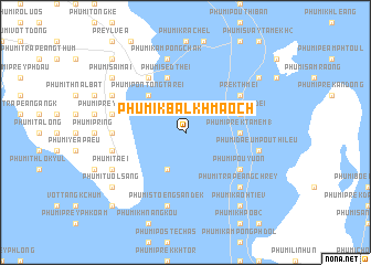 map of Phumĭ Kbal Khmaôch