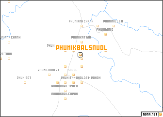 map of Phumĭ Kbal Snuŏl