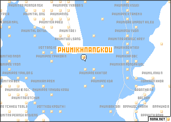 map of Phumĭ Khnâng Koŭ