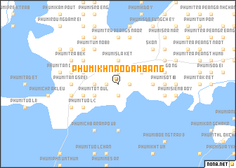map of Phumĭ Khnaô Dâmbâng