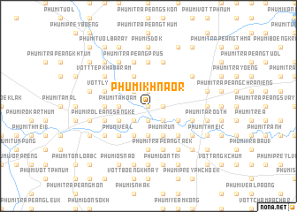 map of Phumĭ Khnaôr