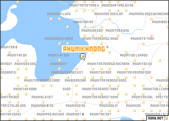 map of Phumĭ Khnông