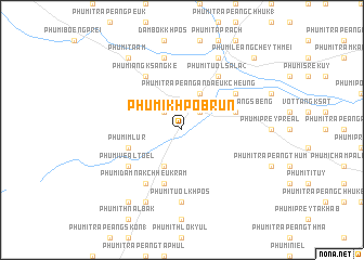 map of Phumĭ Khpôb Rŭn
