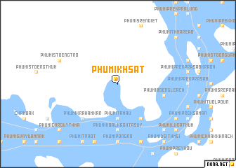 map of Phumĭ Khsât