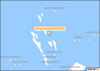 map of Phumĭ Kompréam