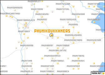 map of Phumĭ Koŭk Khméas