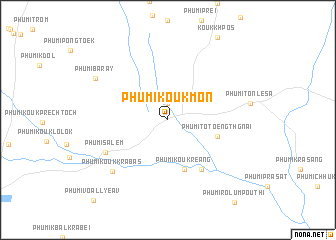 map of Phumĭ Koŭk Môn