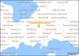 map of Phumĭ Krâlănh