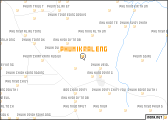 map of Phumĭ Krâlêng