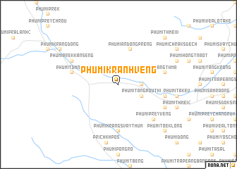 map of Phumĭ Krănh Vêng