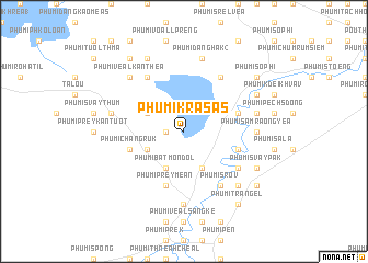 map of Phumĭ Krâsas