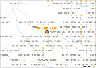 map of Phumĭ Kreul