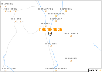 map of Phumĭ Kruŏs