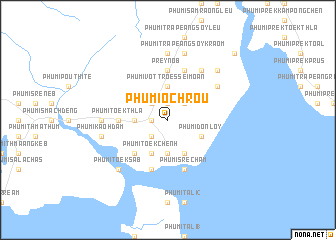 map of Phumĭ O Chrŏu