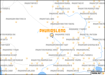 map of Phumĭ O Slêng