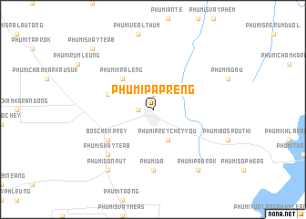 map of Phumĭ Pâpréng