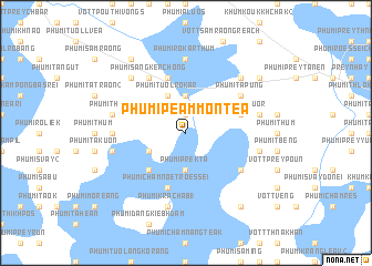 map of Phumĭ Péam Môntéa