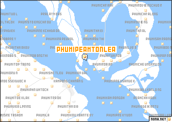 map of Phumĭ Péam Tônléa