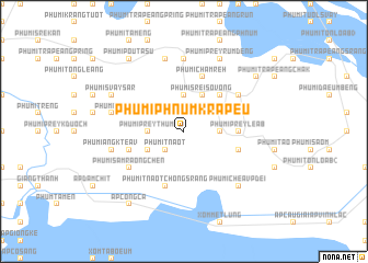 map of Phumĭ Phnum Krâpeu