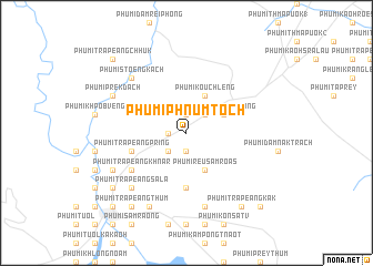 map of Phumĭ Phnum Toch