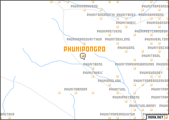 map of Phumĭ Pôngrô