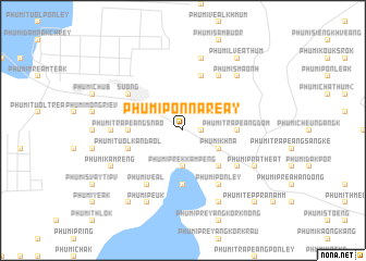 map of Phumĭ Pônnâréay
