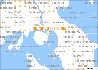 map of Phumĭ Poŭthĭ Tarós