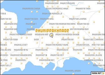 map of Phumĭ Prâkhnaôr