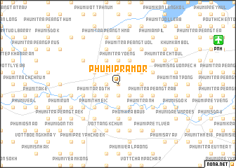 map of Phumĭ Prâmôr