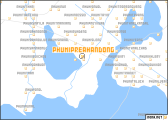 map of Phumĭ Preăh Ândong