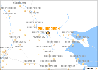 map of Phumĭ Preăh