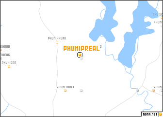 map of Phumĭ Préal