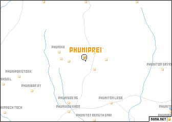 map of Phumĭ Prei