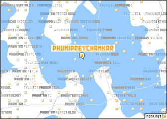 map of Phumĭ Prey Châmkar