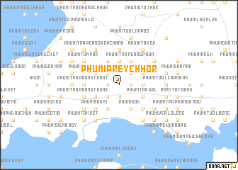 map of Phumĭ Prey Chhôr