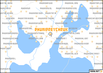 map of Phumĭ Prey Chruk