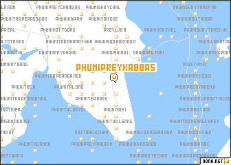 map of Phumĭ Prey Kâbbas