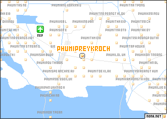 map of Phumĭ Prey Kroch