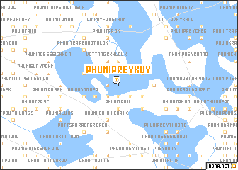 map of Phumĭ Prey Kŭy