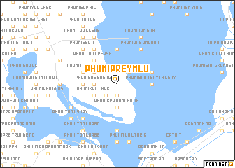 map of Phumĭ Prey Mlu